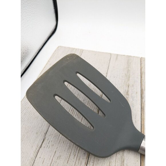 Vintage Glad Gray Spatula Slotted 13 7/8" Sliver Handle - Picture 2 of 11